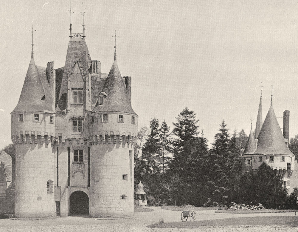 EURE-ET-LOIR. Château de Frazé 1903 old antique vintage print picture